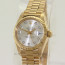Rolex Lady Datejust President Ref 6917 18K Gold Silver Diamond Dial